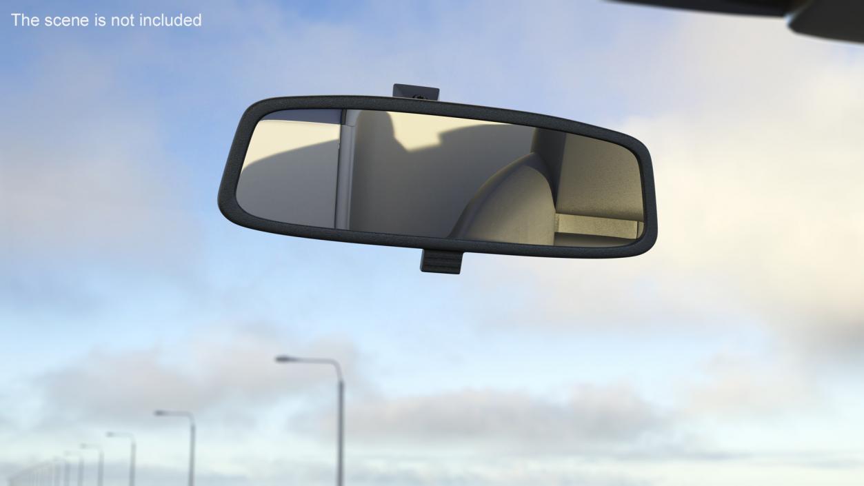 Car Interior Rear View Mirror 3D model