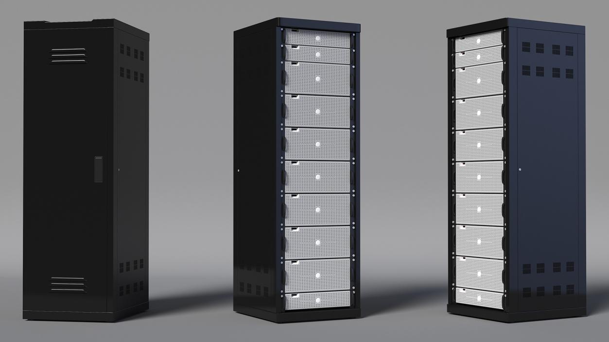 Dell Server Rack Cabinet 3D model