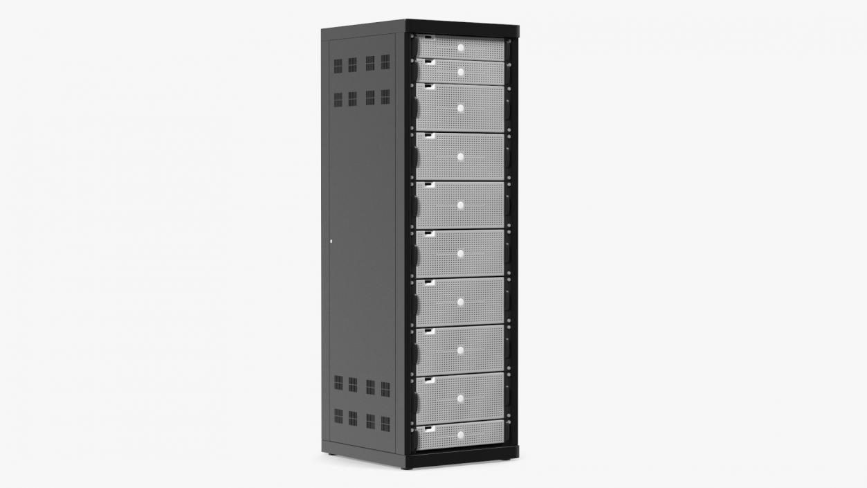 Dell Server Rack Cabinet 3D model