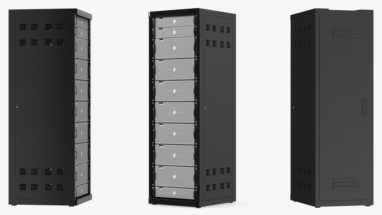 Dell Server Rack Cabinet 3D model