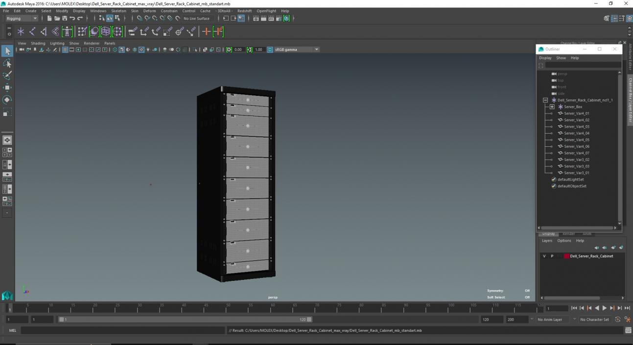 Dell Server Rack Cabinet 3D model