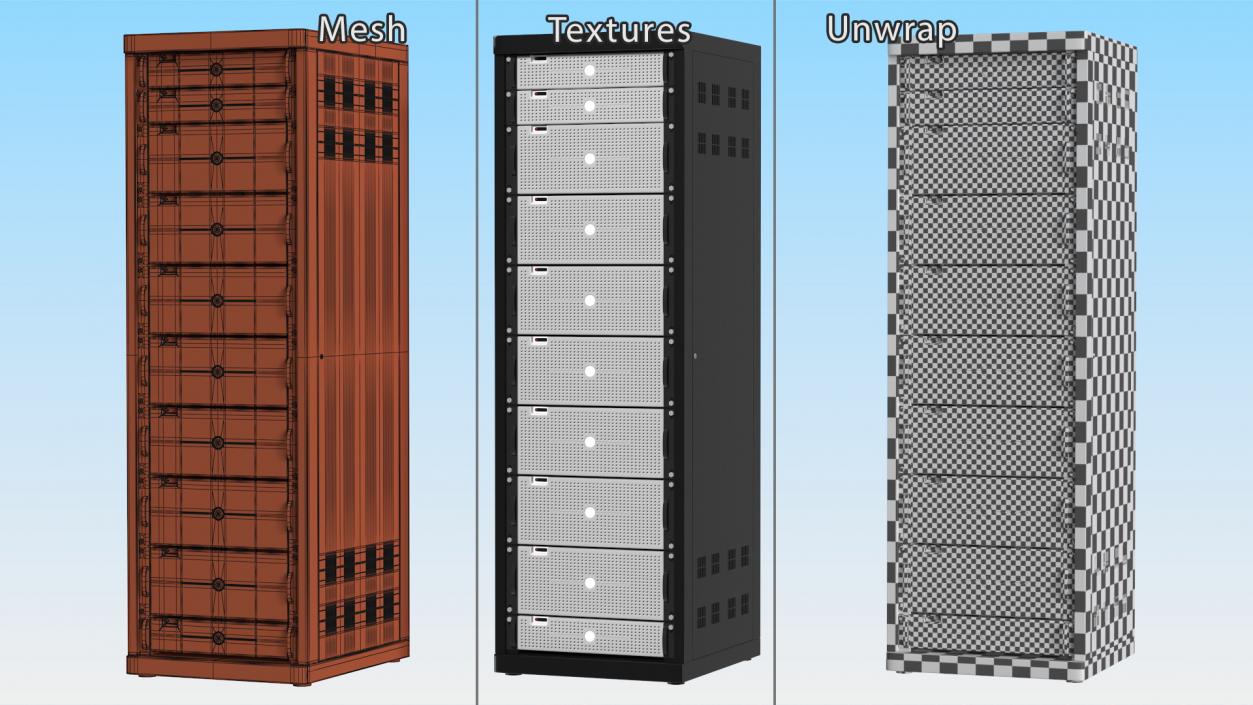 Dell Server Rack Cabinet 3D model