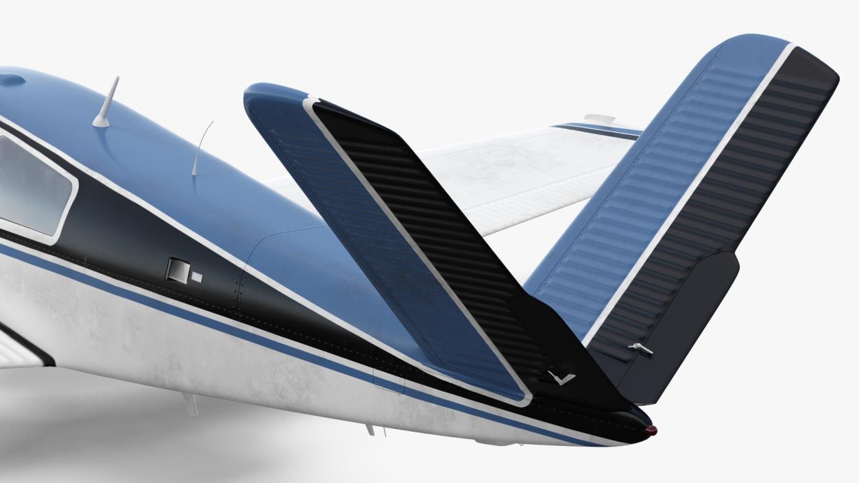 Civil Utility Aircraft V Tail 3D model