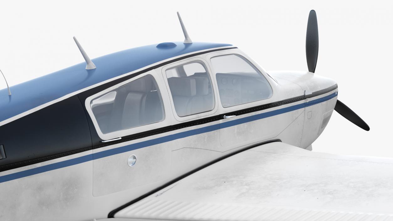 Civil Utility Aircraft V Tail 3D model