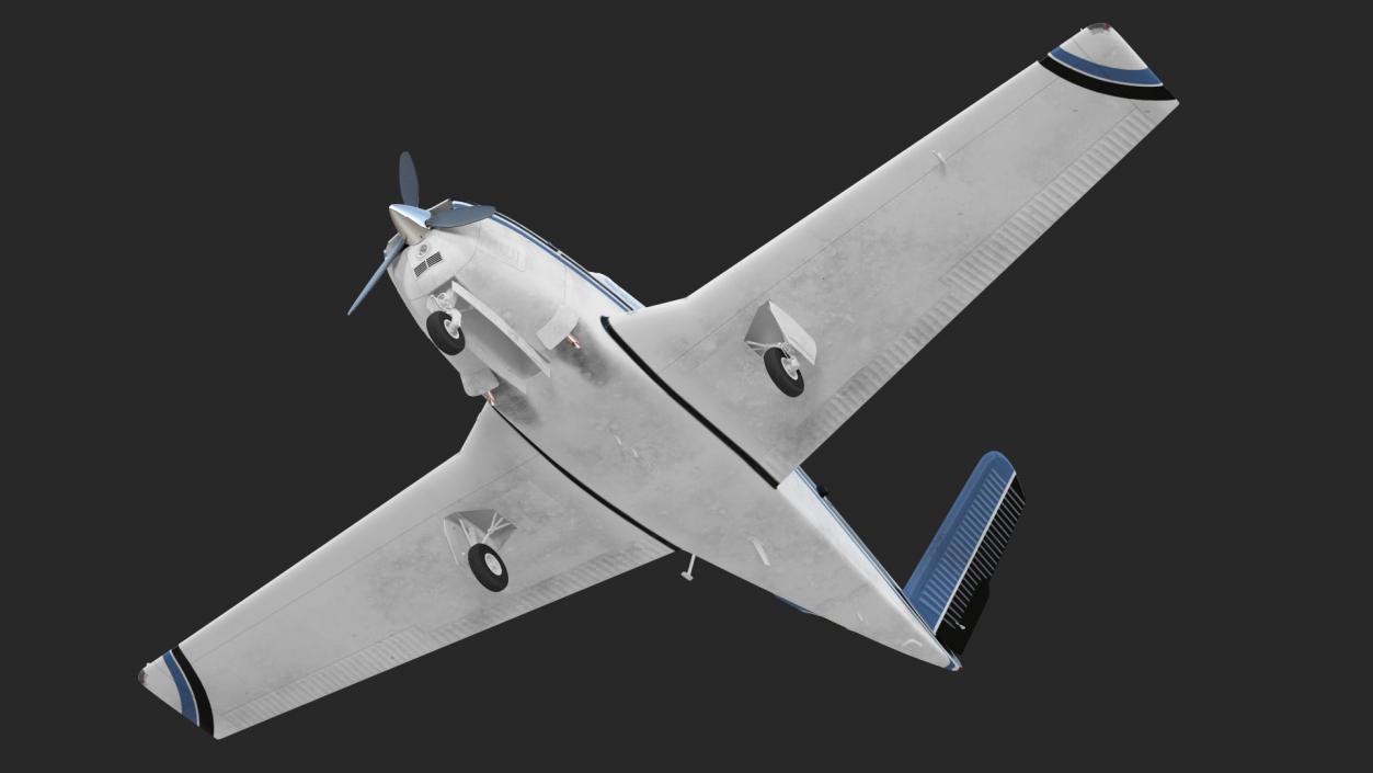 Civil Utility Aircraft V Tail 3D model