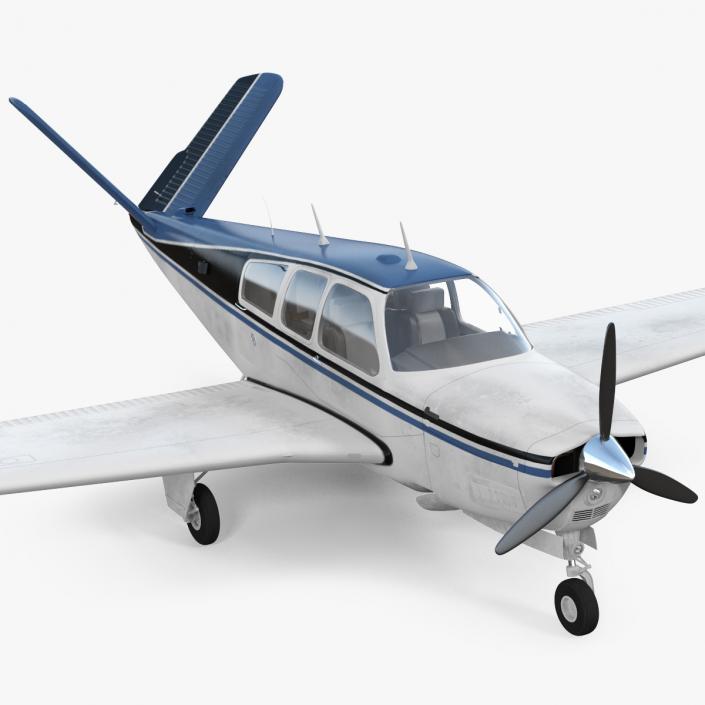 Civil Utility Aircraft V Tail 3D model