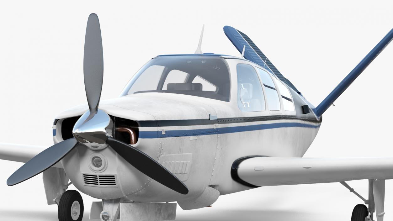 Civil Utility Aircraft V Tail 3D model