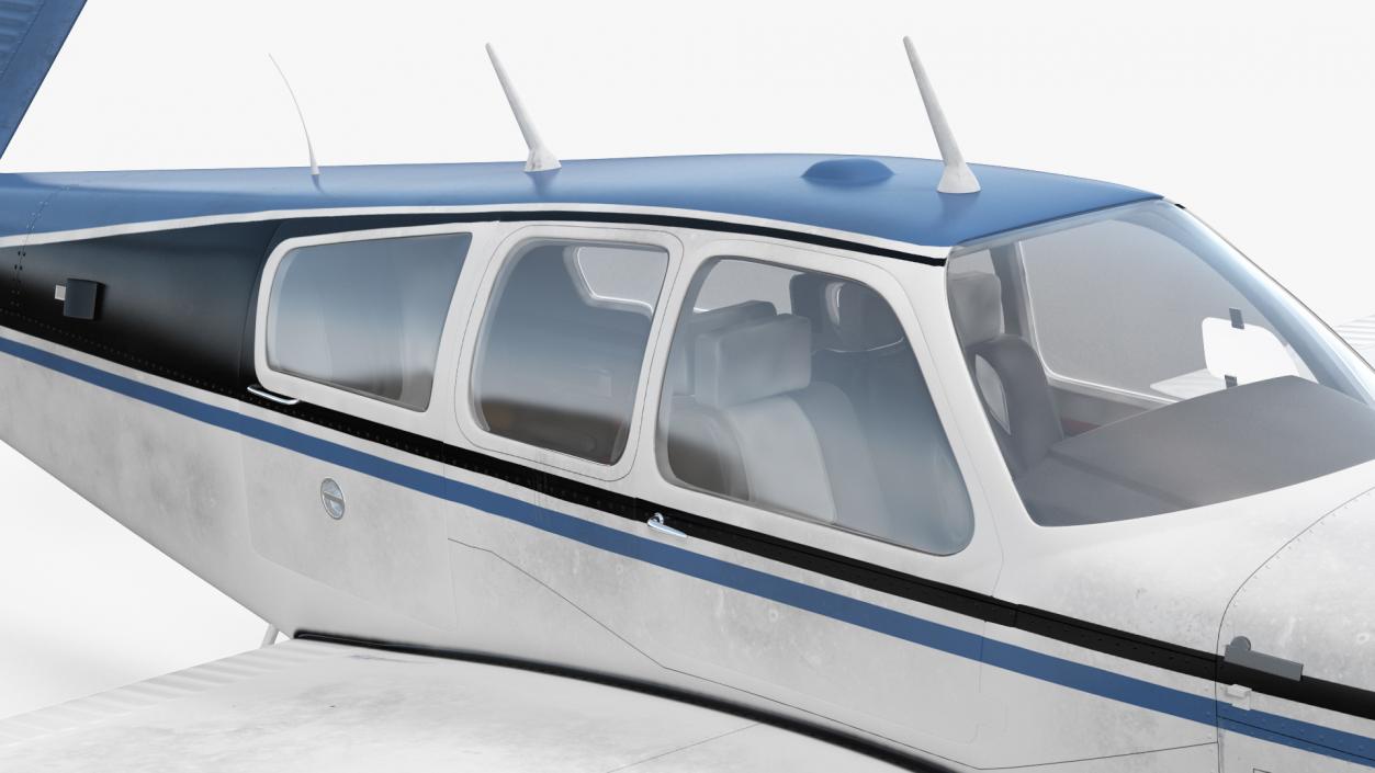 Civil Utility Aircraft V Tail 3D model