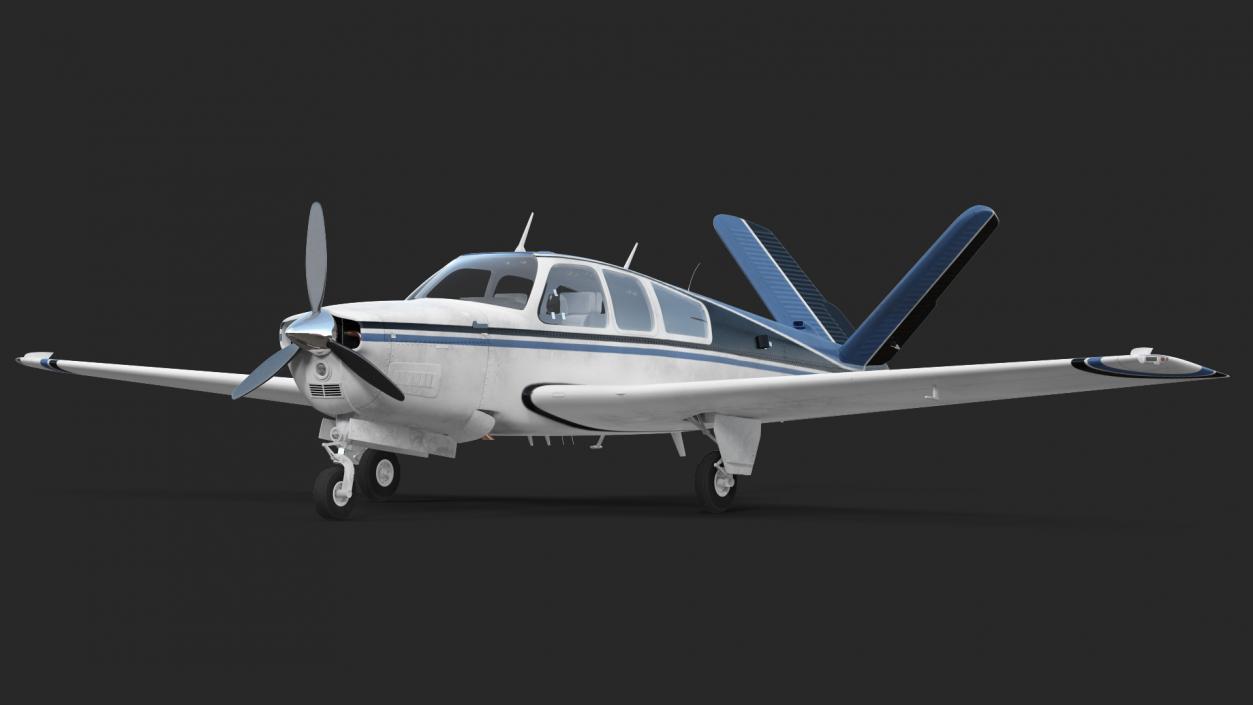 Civil Utility Aircraft V Tail 3D model