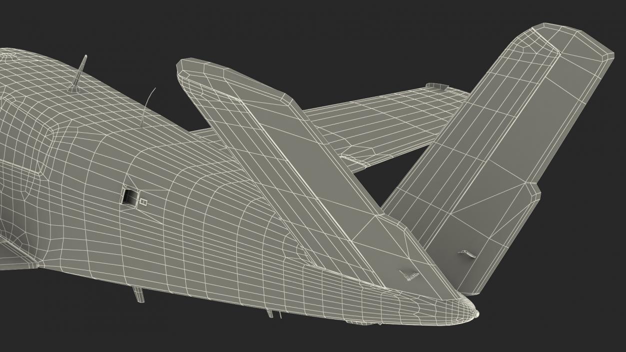 Civil Utility Aircraft V Tail 3D model