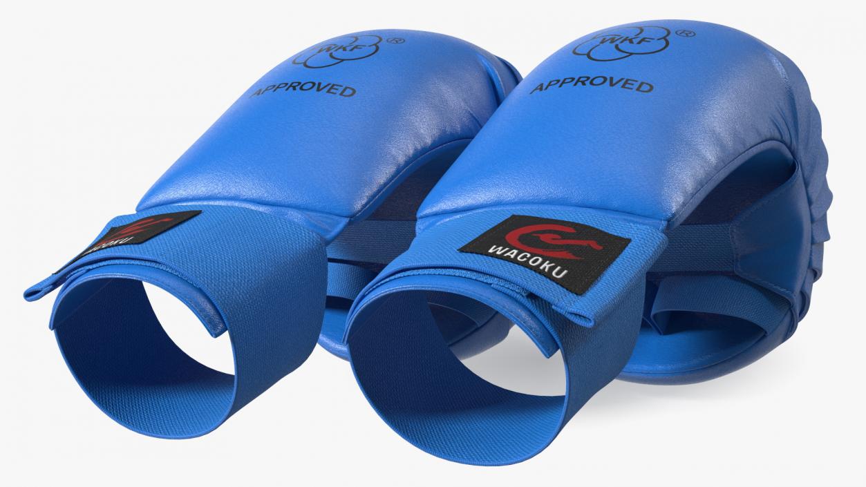 Karate Gloves WKF Blue 3D