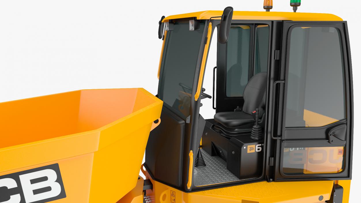 JCB 6T-1 Cabbed Site Dumper Rigged 3D model