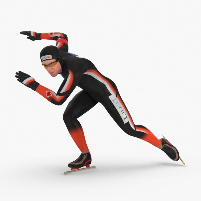 3D Speed Skater 2 Pose 3