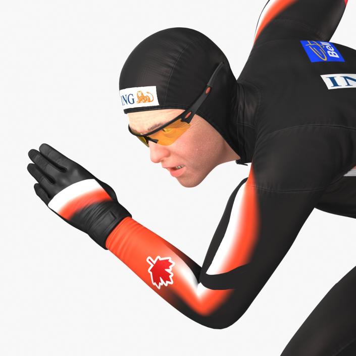 3D Speed Skater 2 Pose 3