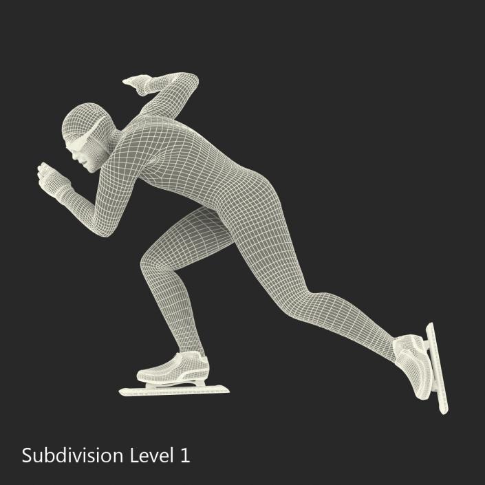 3D Speed Skater 2 Pose 3