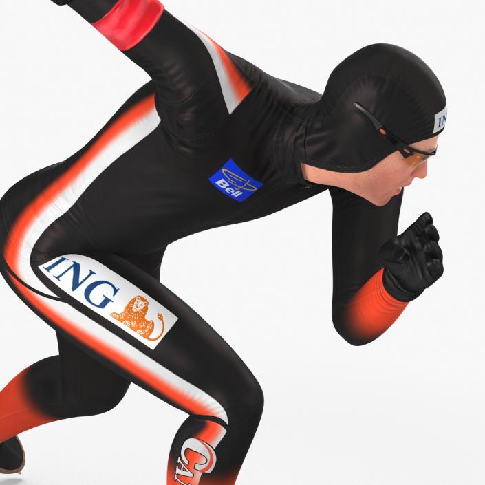 3D Speed Skater 2 Pose 3