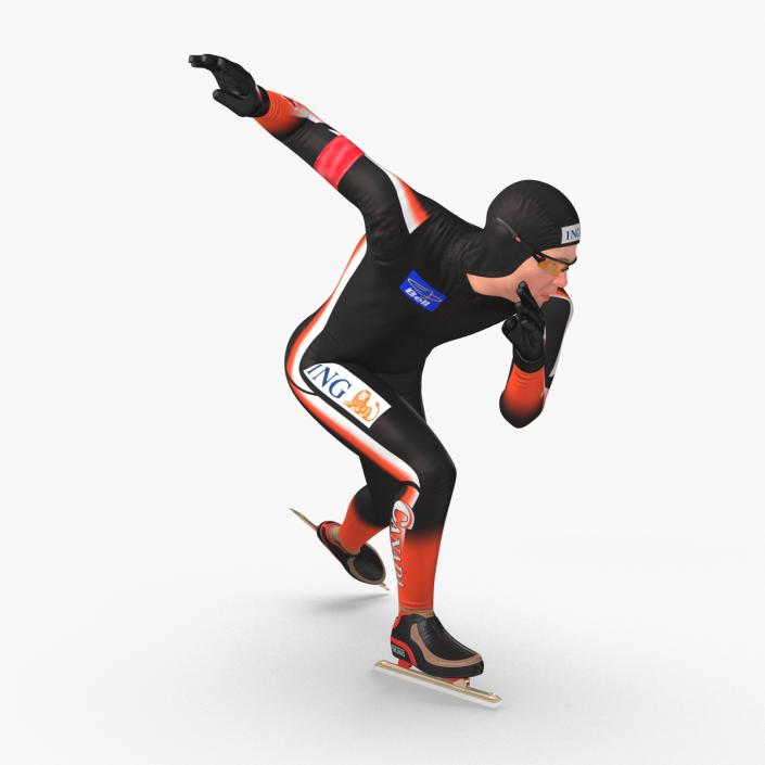 3D Speed Skater 2 Pose 3