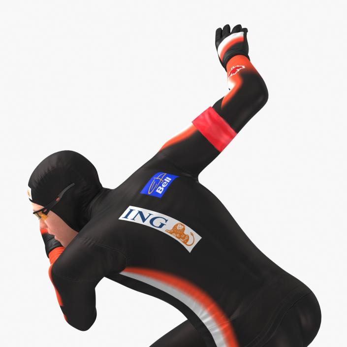 3D Speed Skater 2 Pose 3