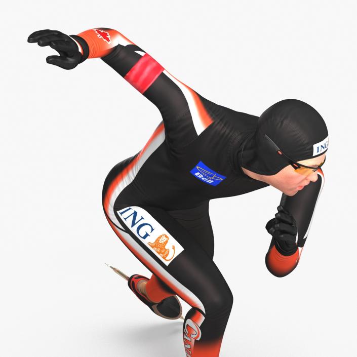 3D Speed Skater 2 Pose 3