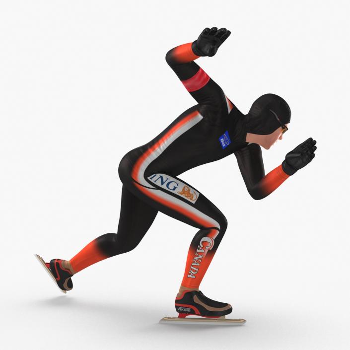 3D Speed Skater 2 Pose 3