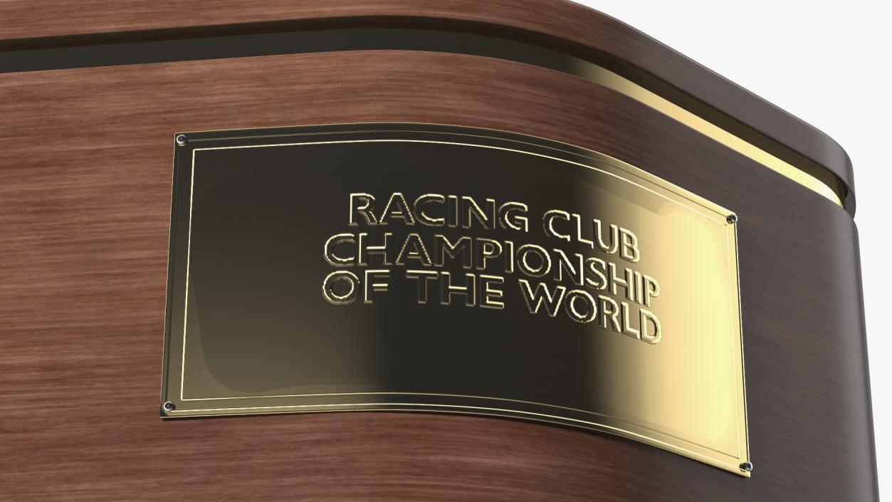 3D Racing Championship Trophy