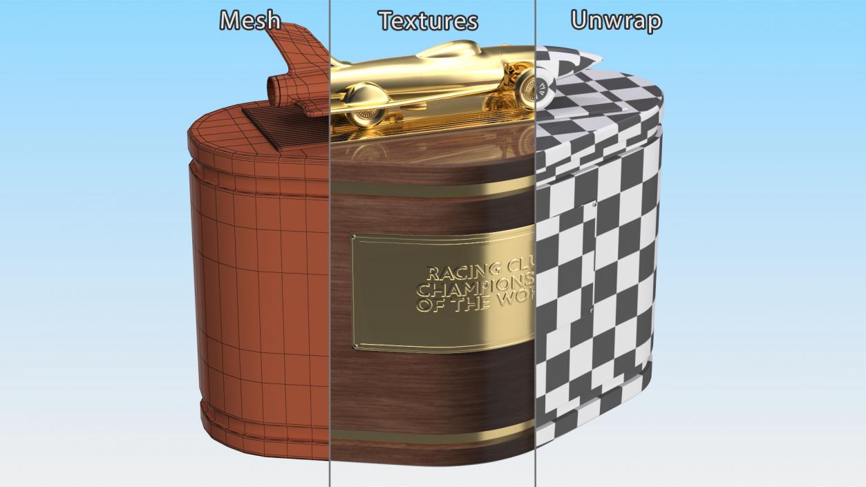 3D Racing Championship Trophy