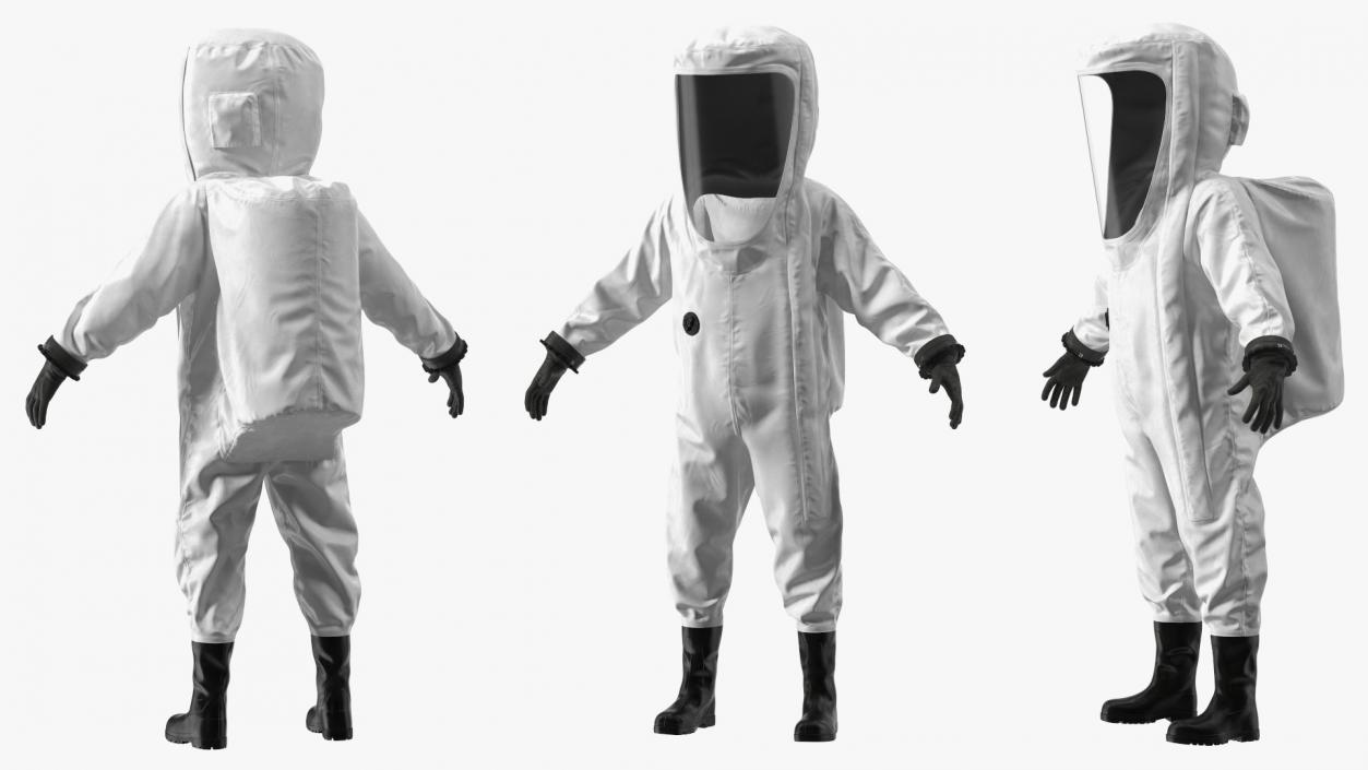 3D model Chemical Protective Suit Empty