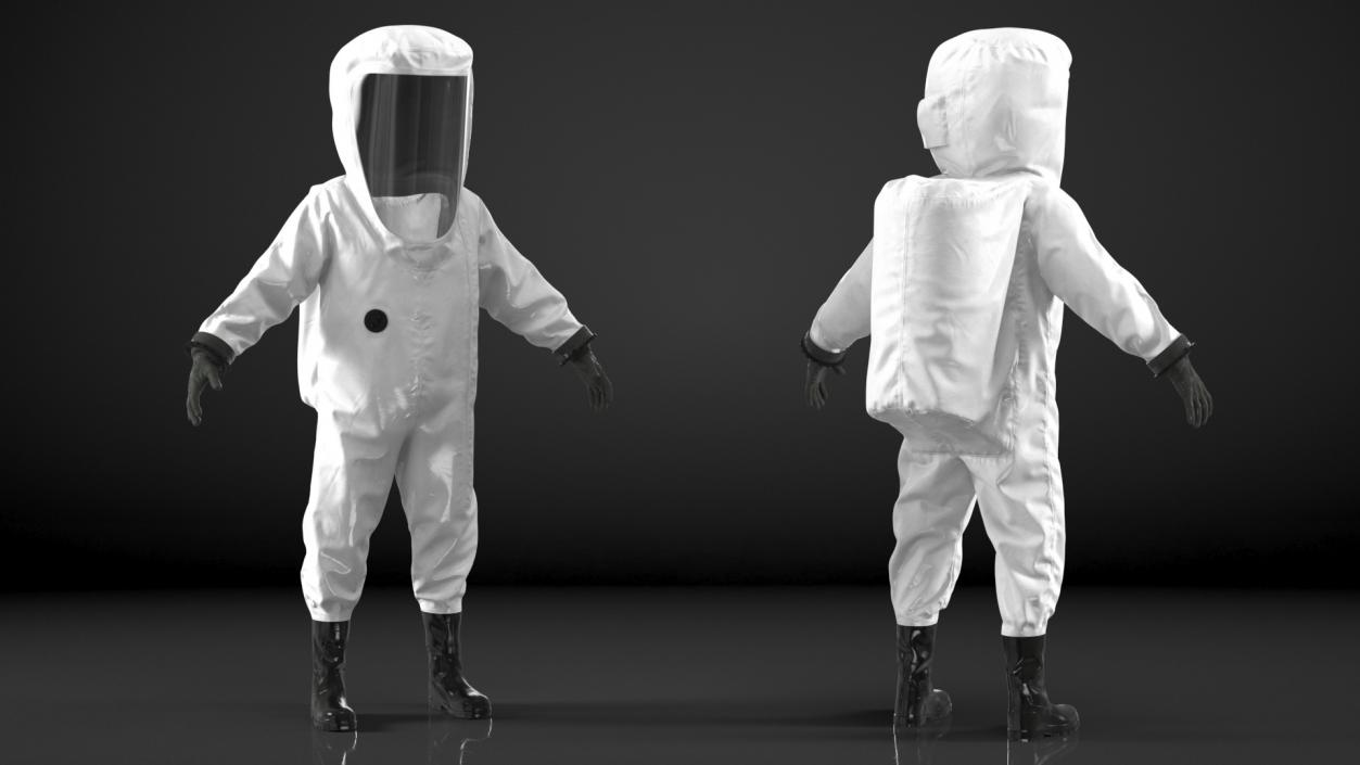 3D model Chemical Protective Suit Empty