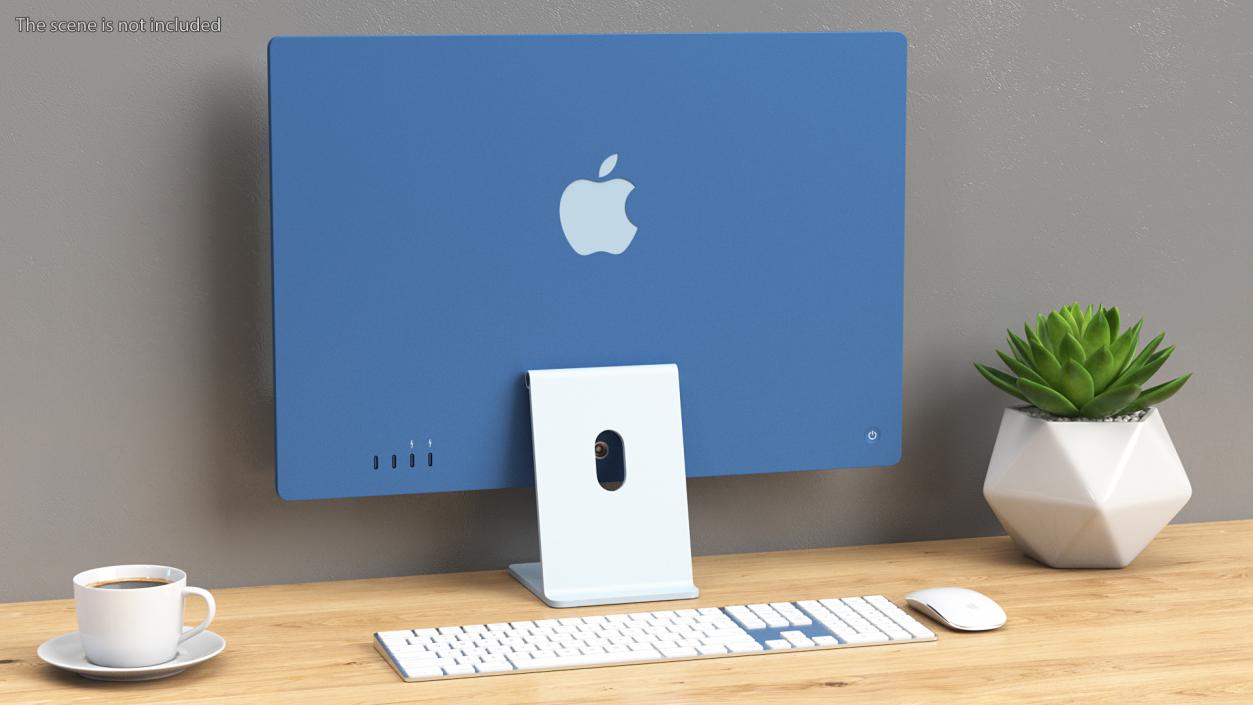 3D model Apple iMac 2021 Blue