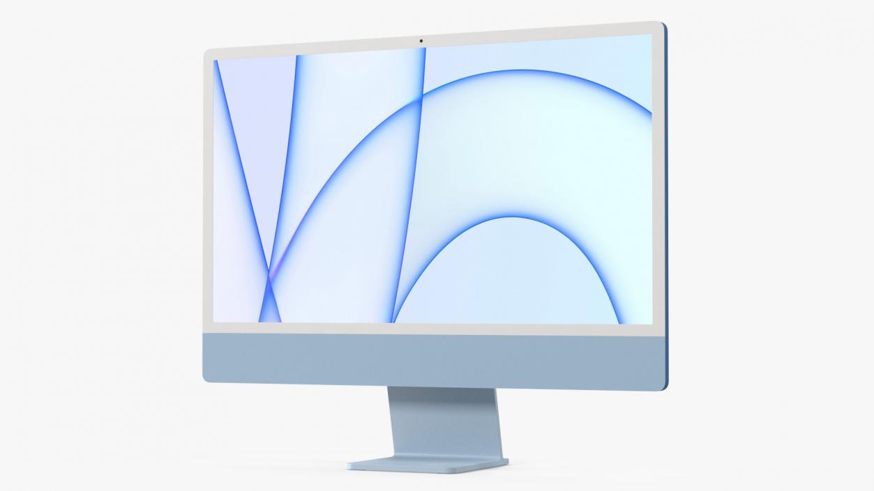 3D model Apple iMac 2021 Blue