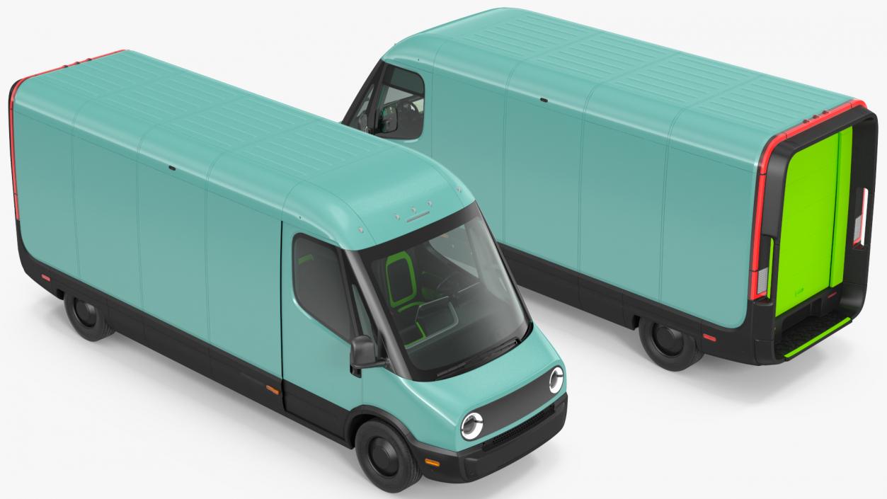 3D Electric Delivery Van