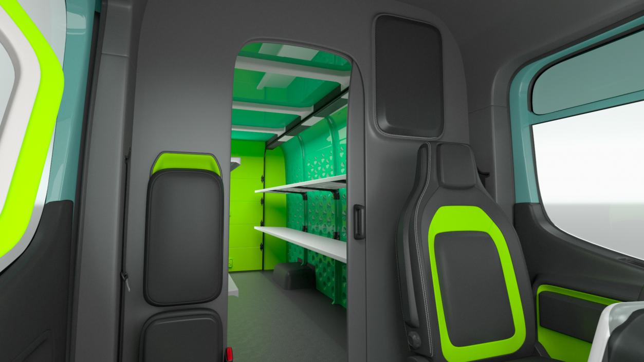 3D Electric Delivery Van