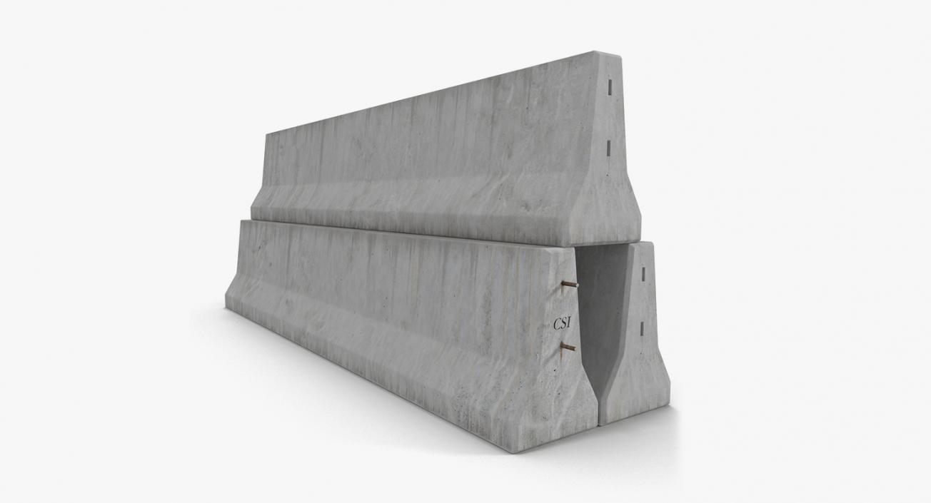 3D Road Barriers 3D Models Collection 3