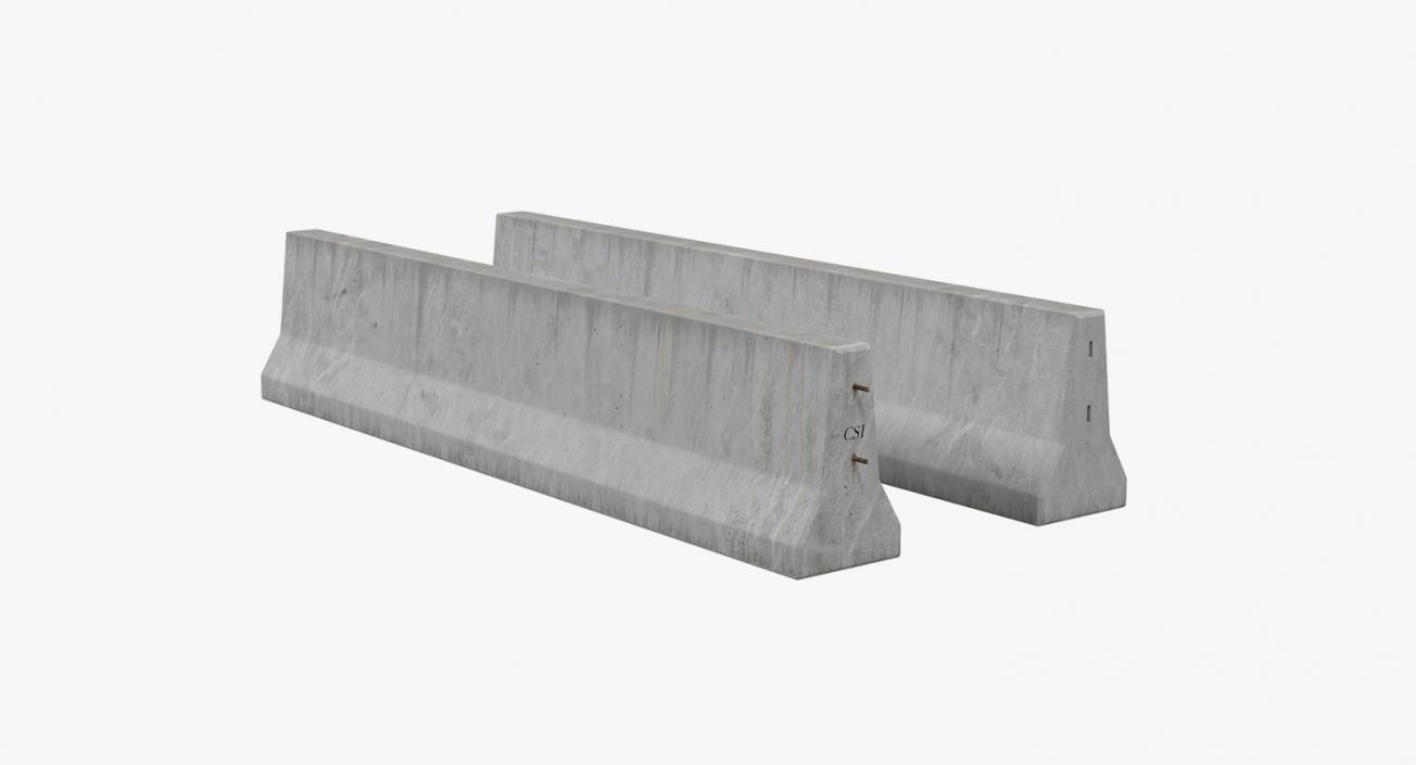 3D Road Barriers 3D Models Collection 3