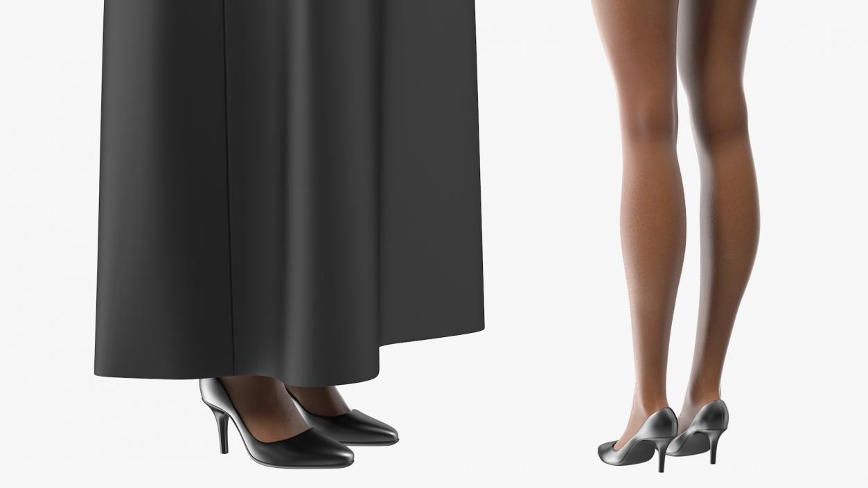 Light Skin Judge Woman Rigged 3D model