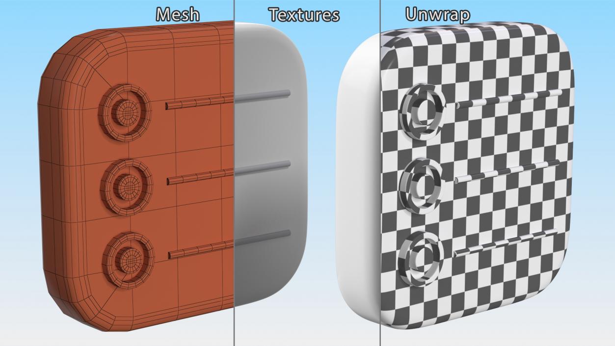 3D model iPhone iOS Reminders Icon