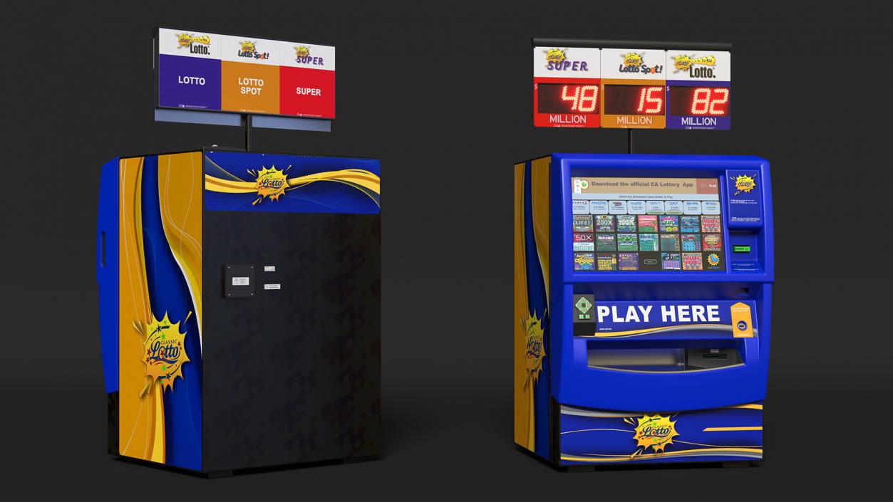 3D model Lottery Machine