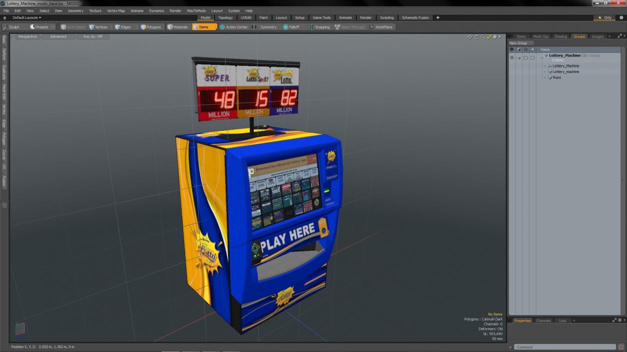 3D model Lottery Machine