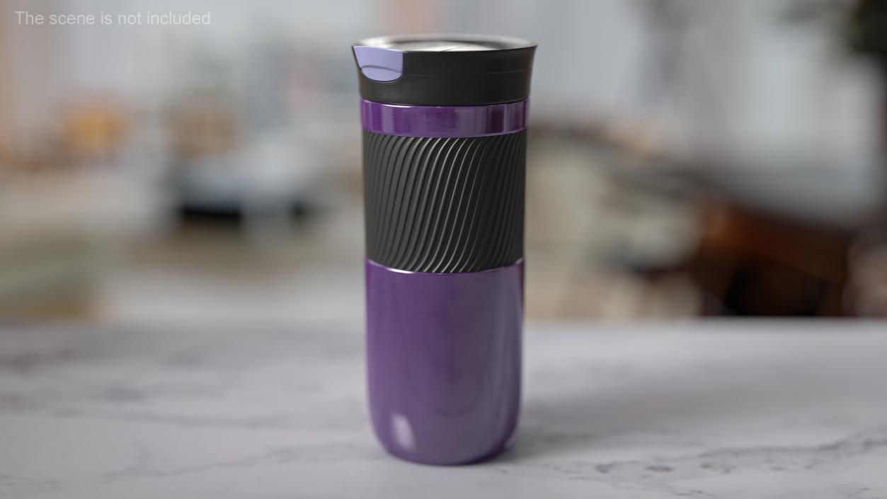 Thermo Cup Stainless Purple 3D