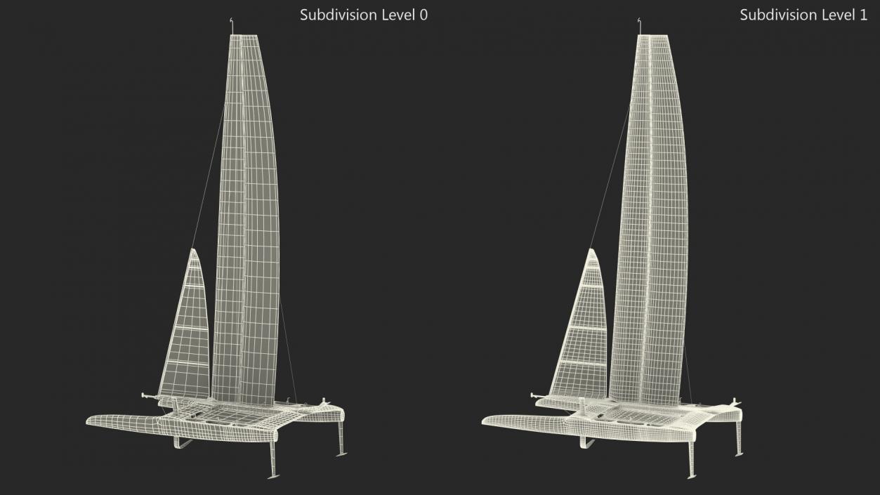 Modern Race Yacht 3D