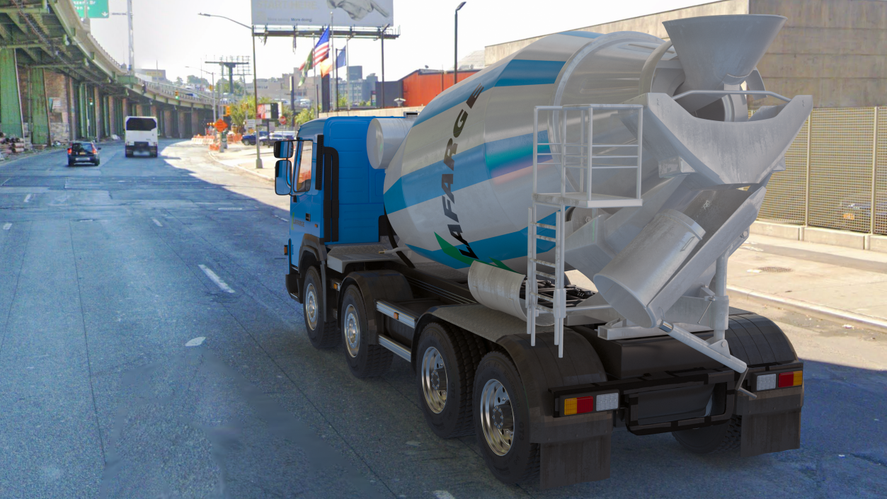 3D Lafarge Cement Mixer Truck