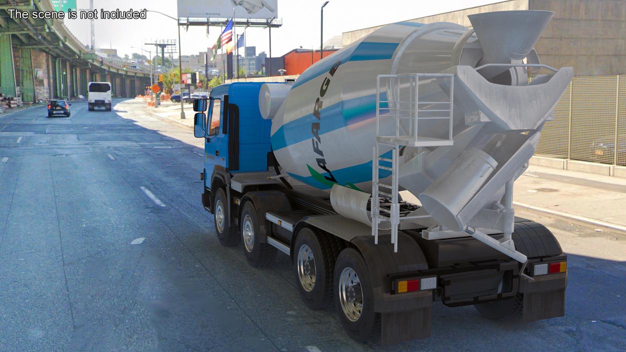 3D Lafarge Cement Mixer Truck