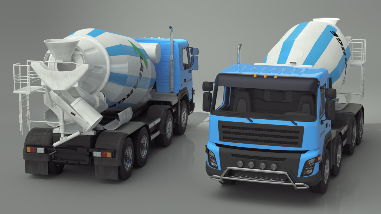 3D Lafarge Cement Mixer Truck