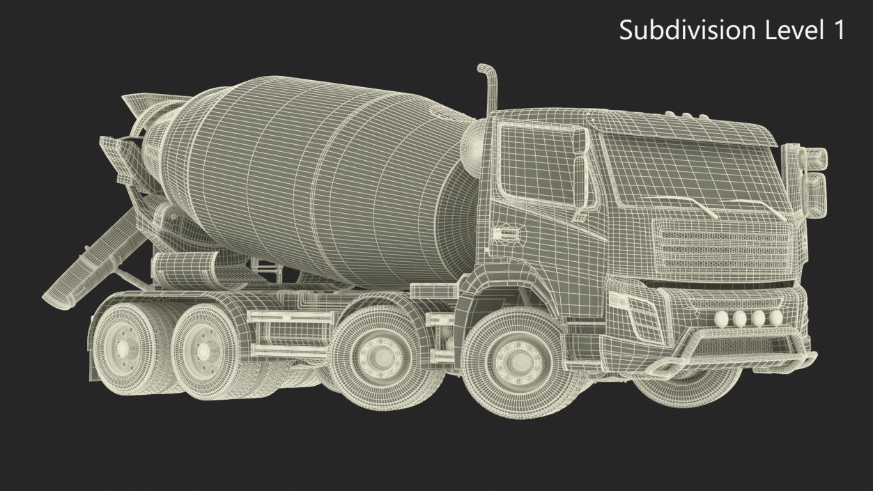 3D Lafarge Cement Mixer Truck