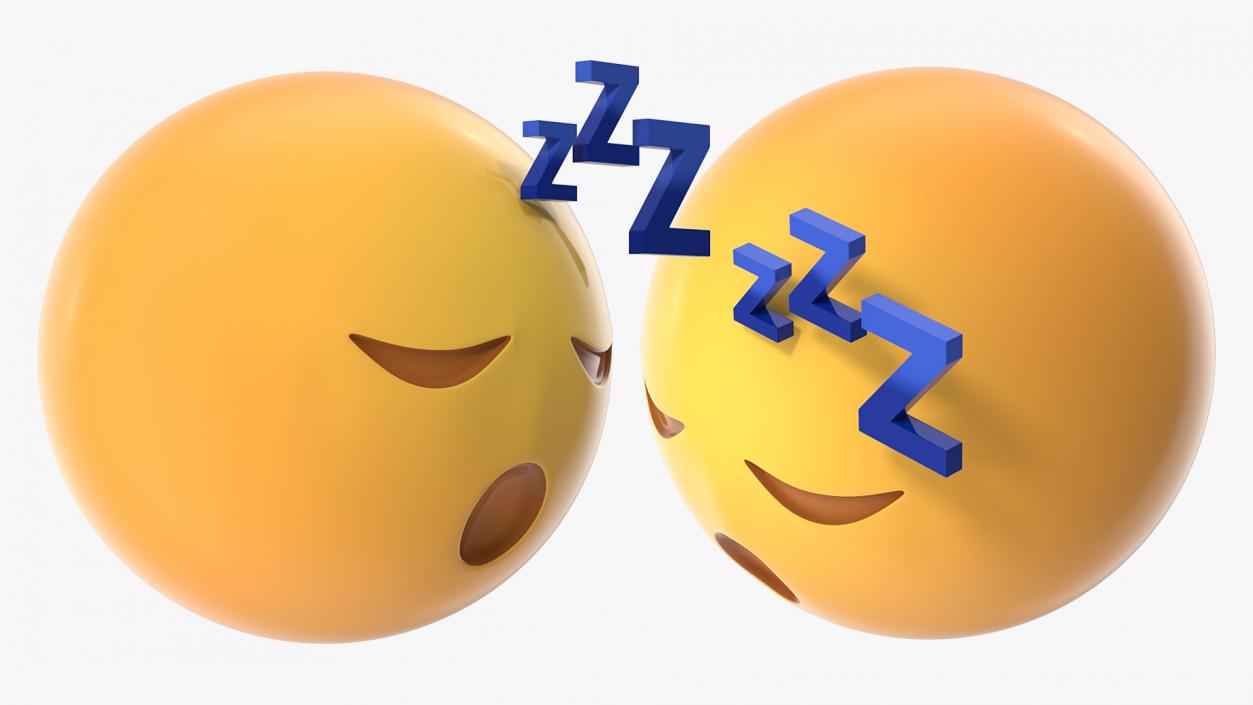 Sleeping Emoji 3D model