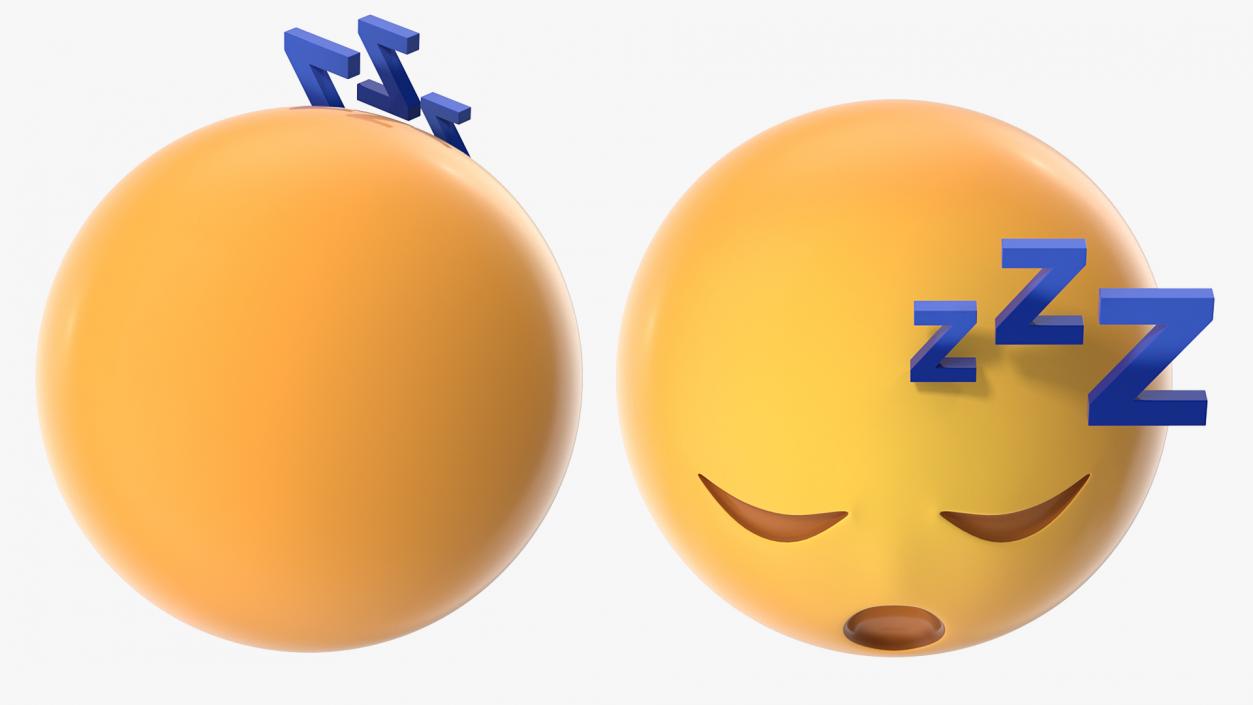 Sleeping Emoji 3D model