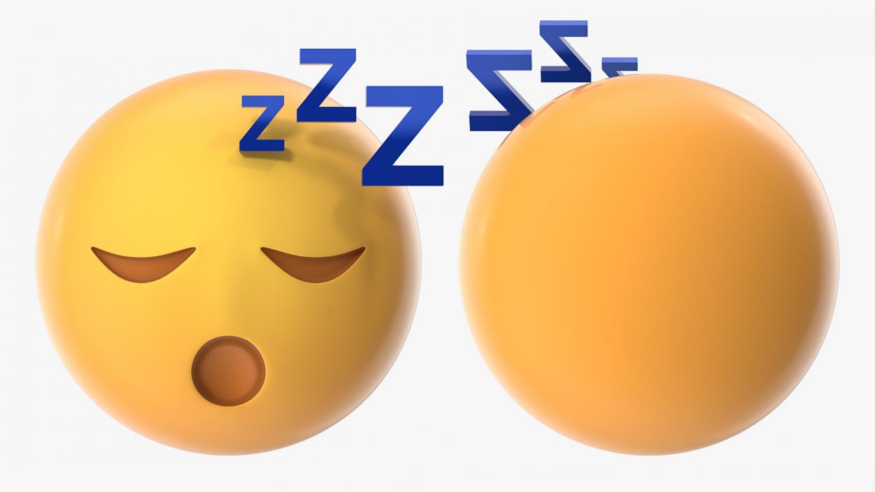 Sleeping Emoji 3D model