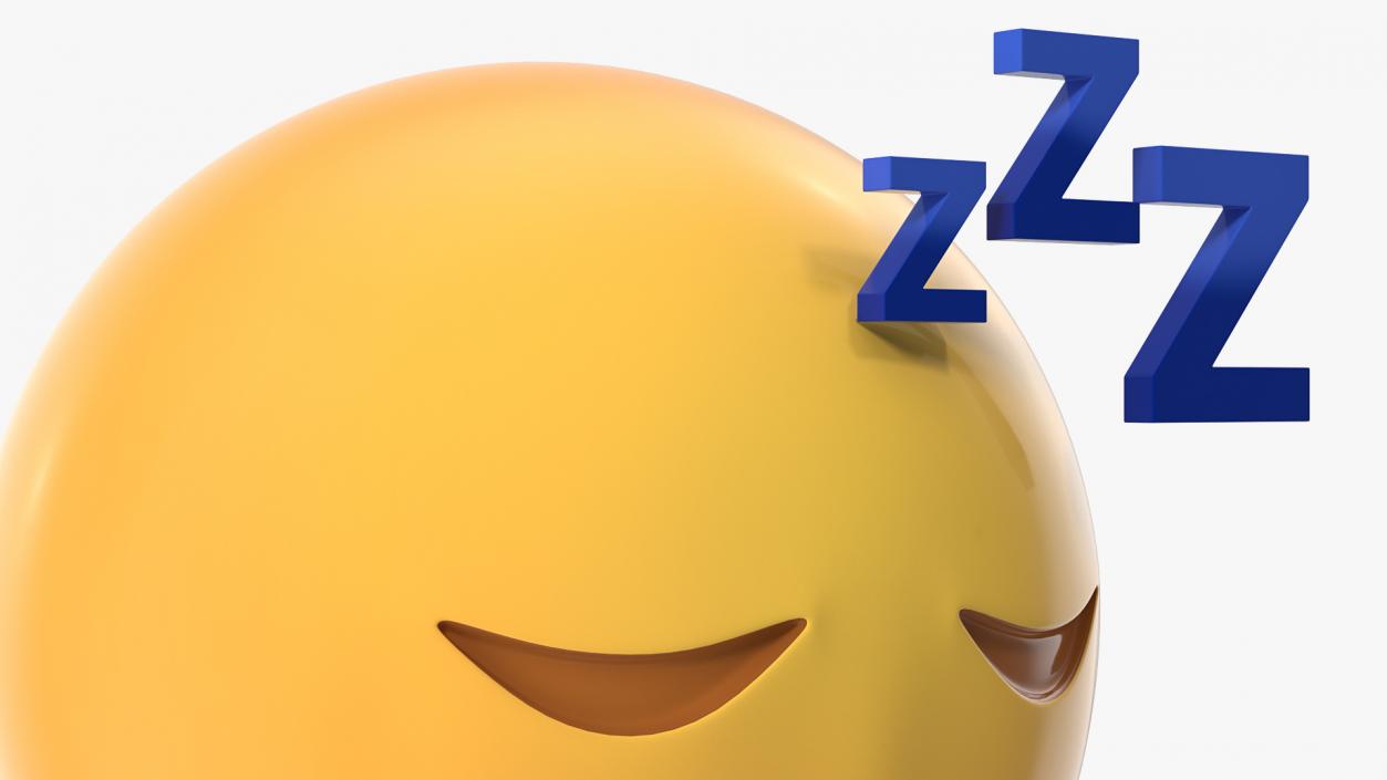 Sleeping Emoji 3D model