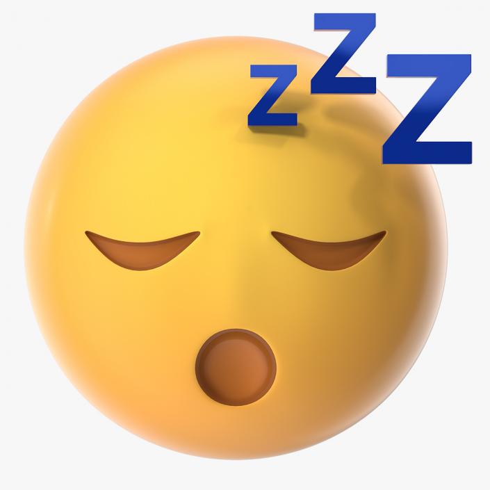 Sleeping Emoji 3D model