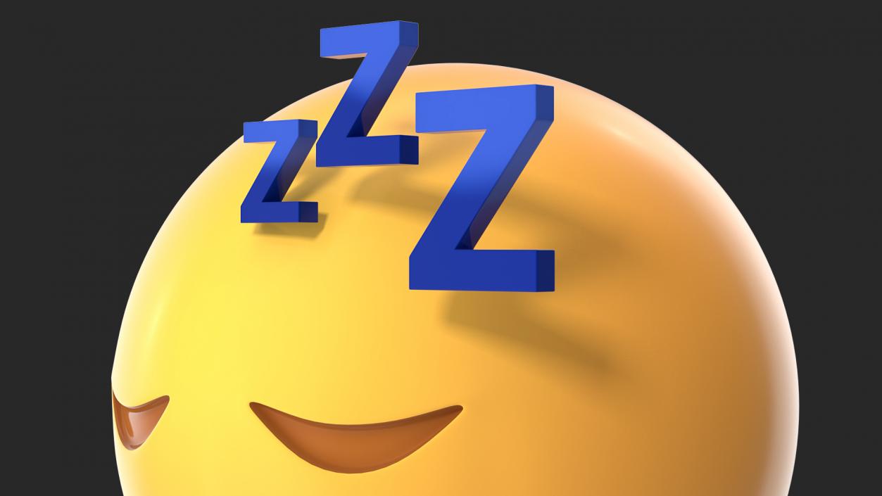 Sleeping Emoji 3D model